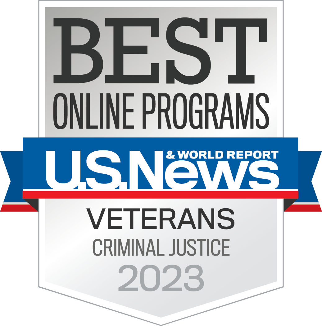 U.S. News & World Reports Ranking for Best in Online Graduate Criminal Justice for Veterans