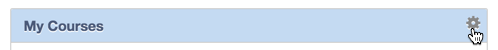 My Courses - Settings
