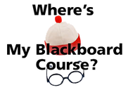 Where's My Blackboard Course - Graphic