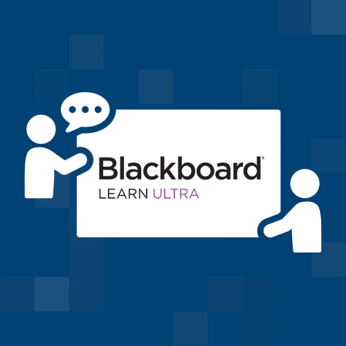 An icon of two people discussing Blackboard Ultra