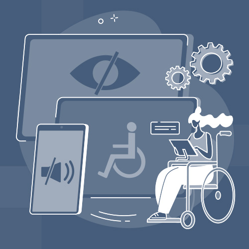 An illustration depicting different types of accessibility